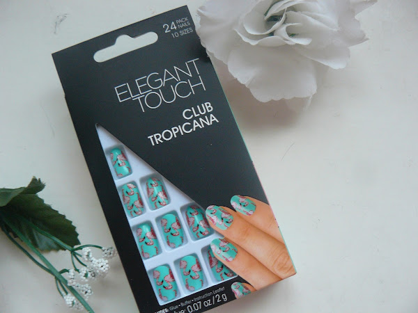 Perfect summer print nails by elegant touch.