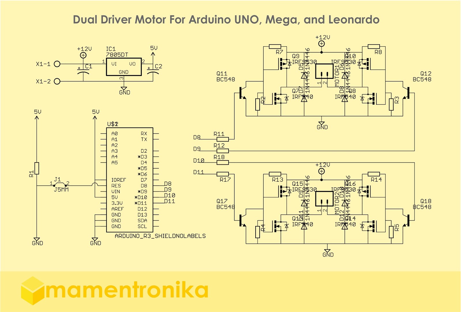 rangkaian driver motor dc dengan mosfet rangkaian driver motor dc dengan mosfet