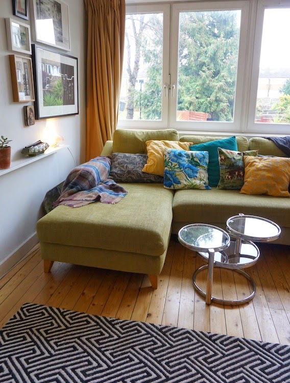 Before & After how to arrange furniture in an Lshaped room (or my