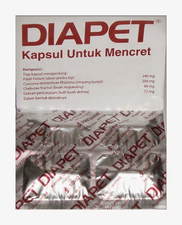 Khasiat dan Kegunaan Diapet Kapsul untuk Mencret ~ Obat Sakit