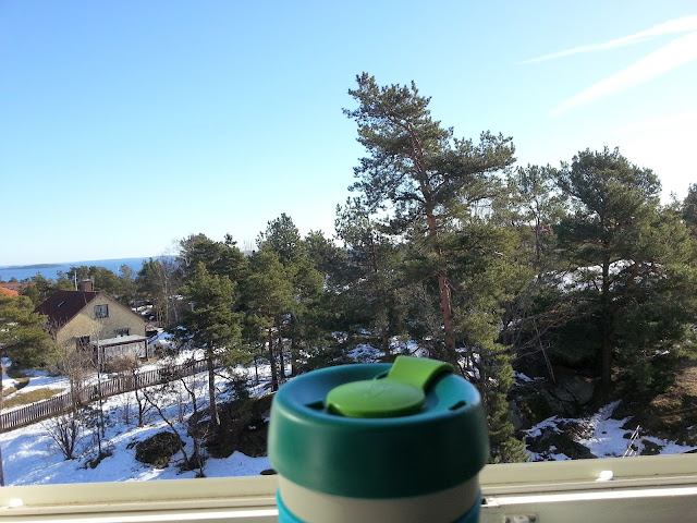 keepcup, view, sea, sunshine, spring