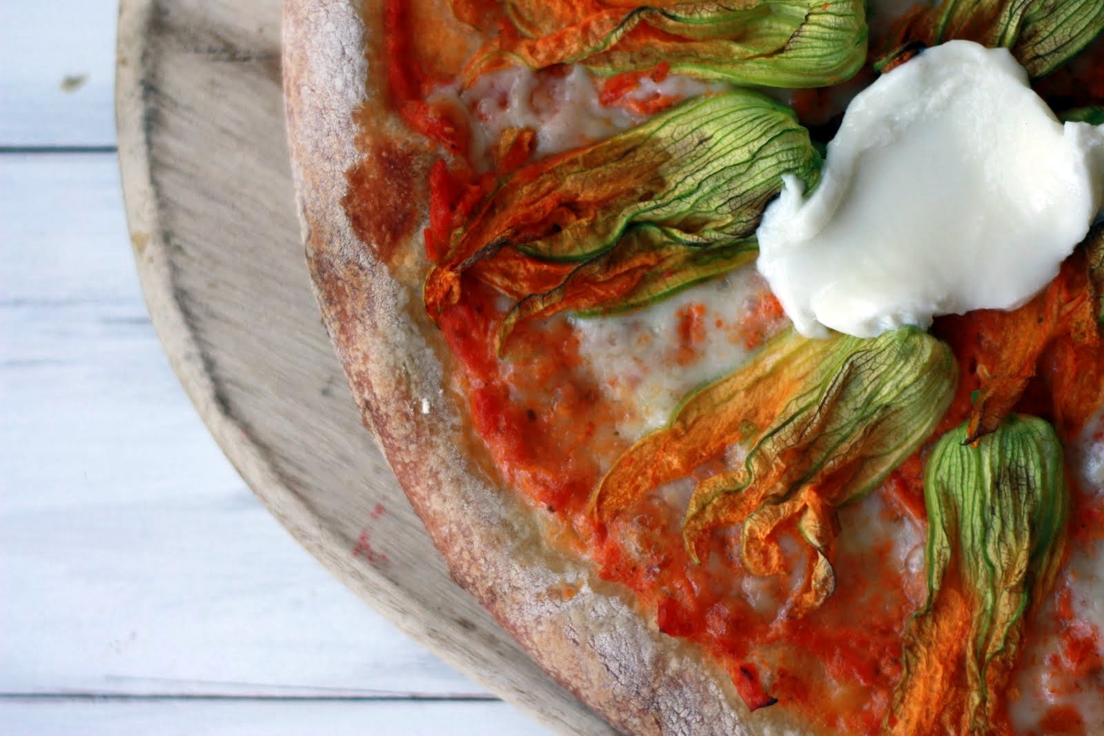Squash Blossom Pizza Yummy Mummy Kitchen A Vibrant Vegetarian Blog
