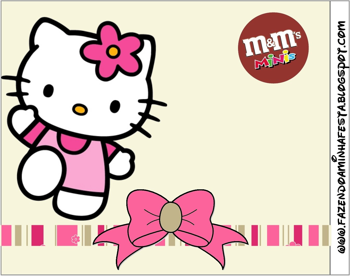 Hello Kitty com coração para colorir