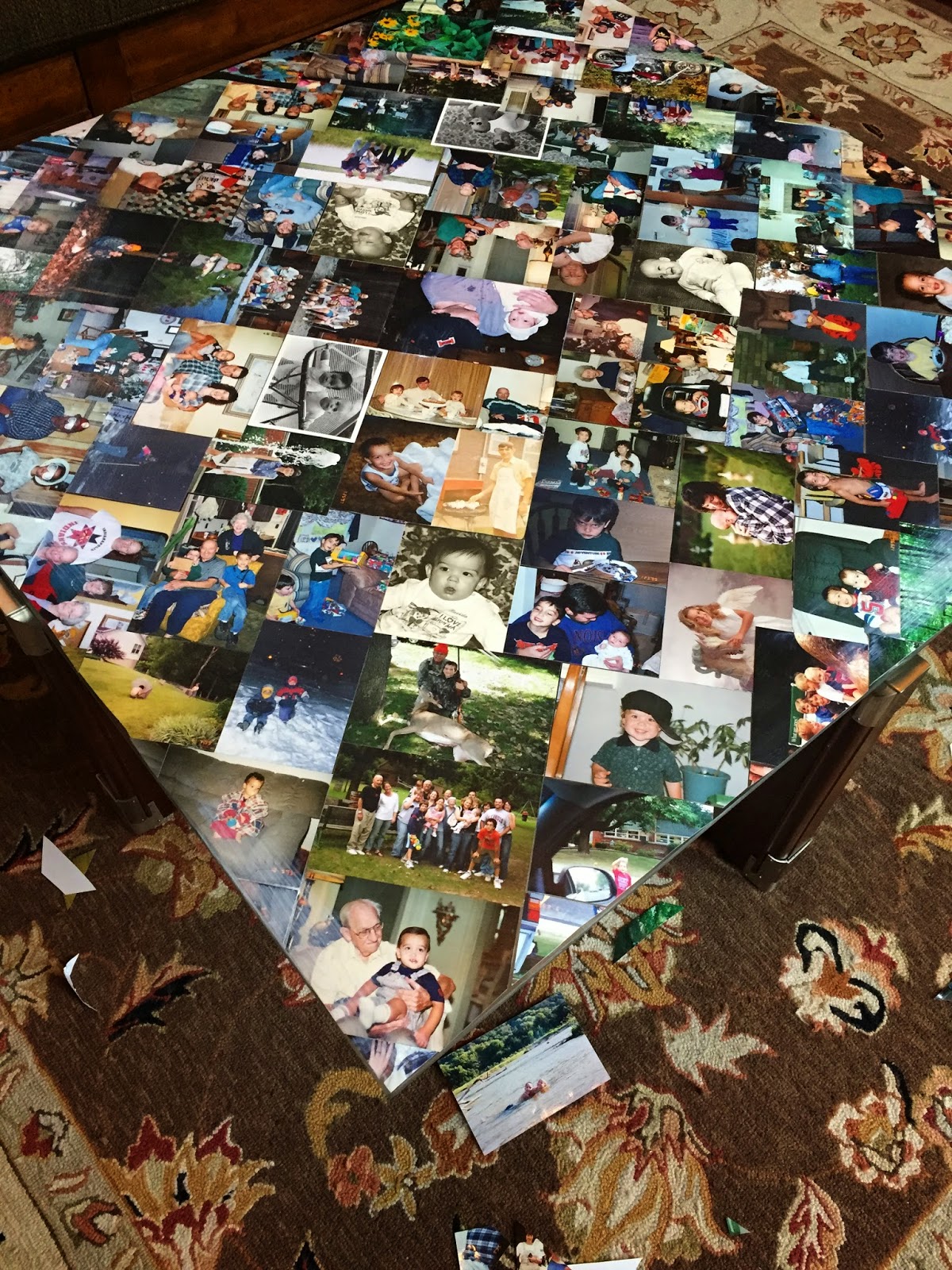 . How To Decoupage a Piece of Furniture with Memories