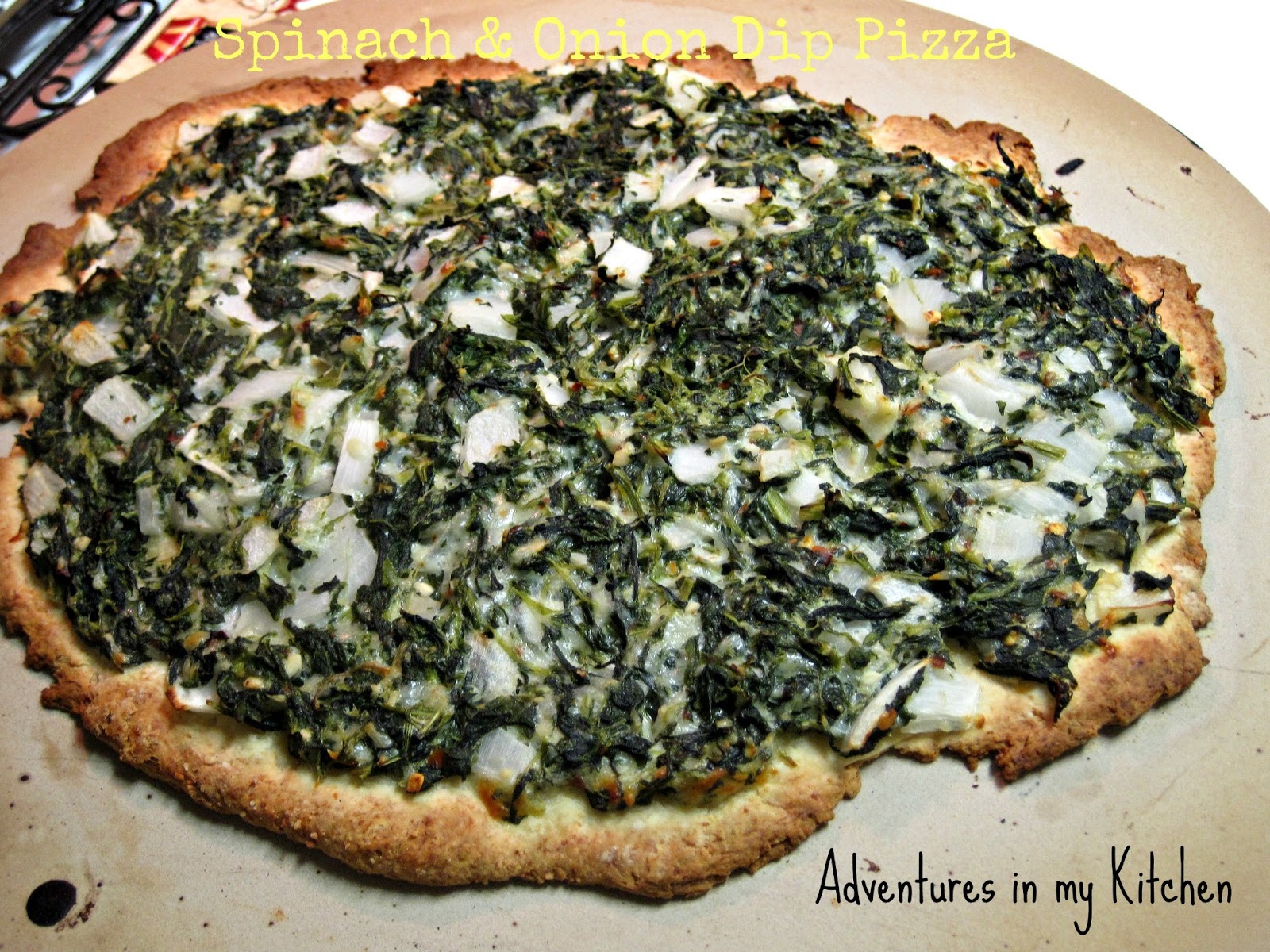 theFoodette & Family Spinach & Onion Dip Pizza