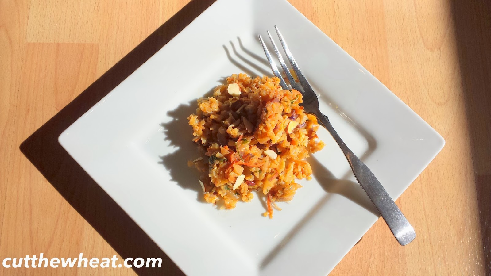 Low Carb Vegetable "Rice" Pilaf Cut The Wheat