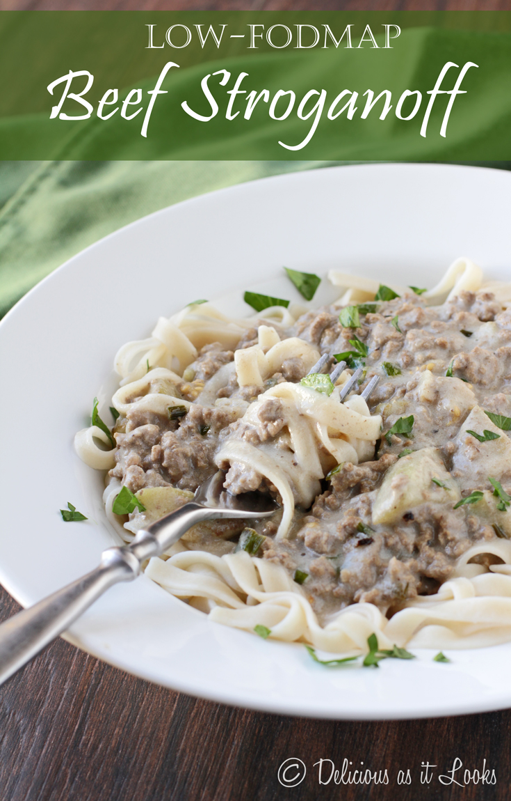 Delicious as it Looks LowFODMAP Beef Stroganoff