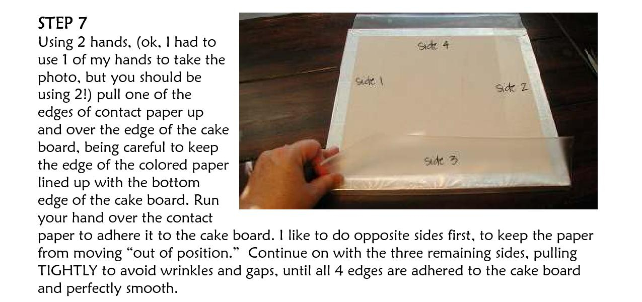 Peggy Does Cake. Tutorial How to Cover a Square Cake Drum with