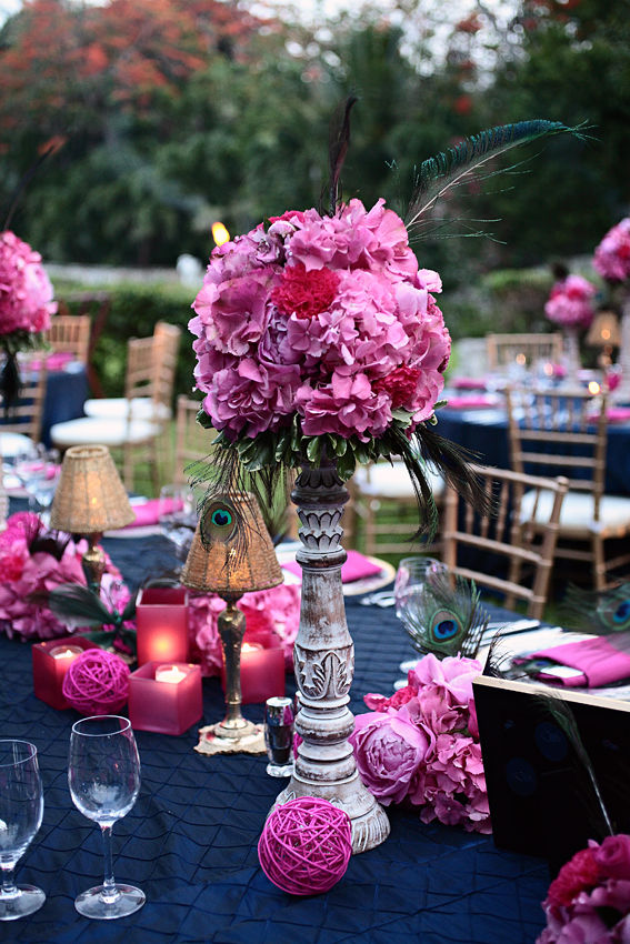 RBH Designer Concepts Navy, Fuchsia & Gold Wedding Inspirations