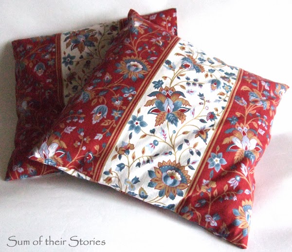 Easy to Sew Cushion Cover just 4 seams! Sum of their Stories