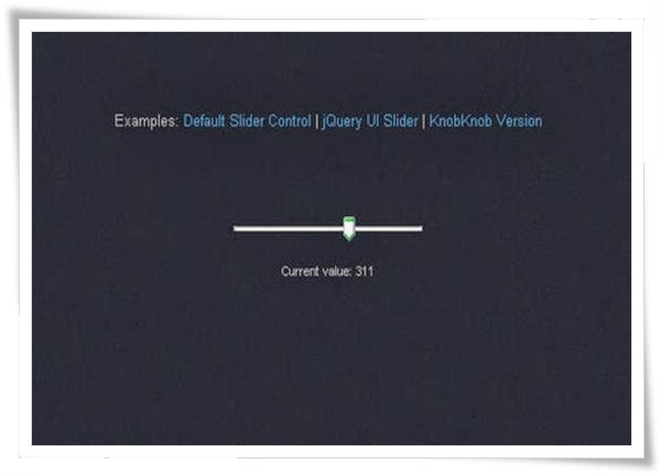 HTML5 Slider Element HTML5 Slider Element