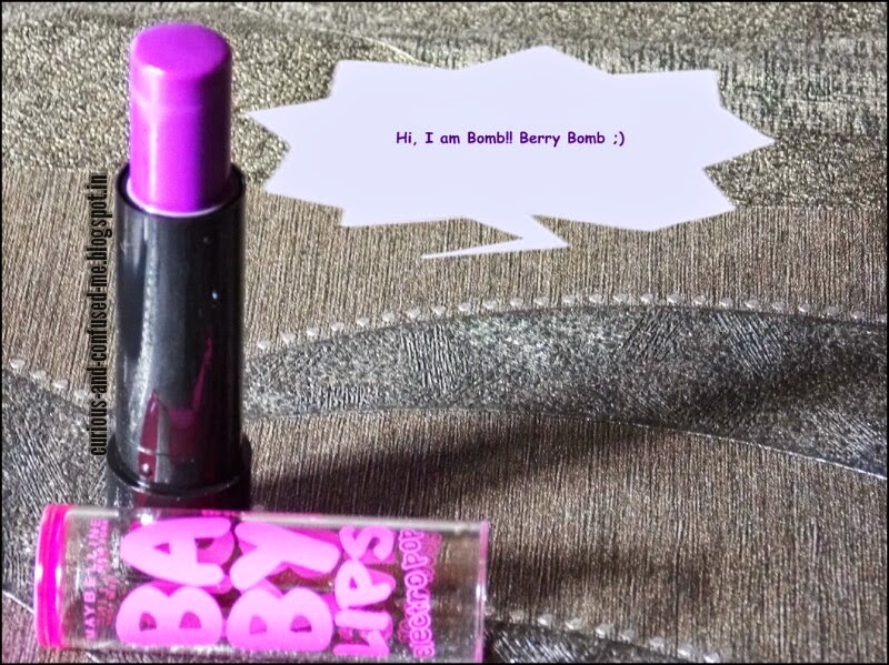 Maybelline Baby Lips Electro Pop in Berry Bomb review, Maybelline Baby Lips Electro Pop lipbalms review, Maybelline Baby Lips review, Babylips India, Maybelline Baby Lips Electro Pop in Berry Bomb swatch, Maybelline lipbalm india, Best lipbalm review 