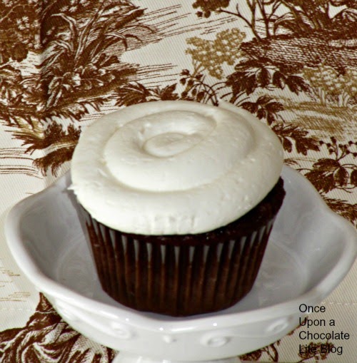 Once Upon A Chocolate Life Chocolate Cupcakes with Marshmallow Buttercream