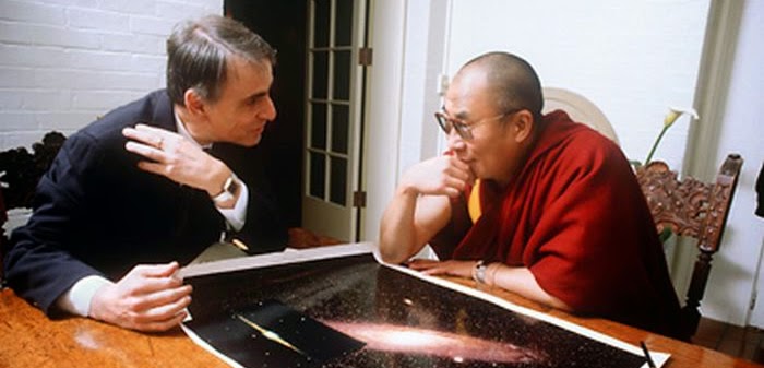 Carl Sagan e Dalai Lama