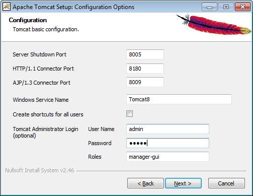 apache tomcat 8 username password apache tomcat 8 username password