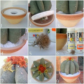 Cactus de tecido com PAP (DIY)