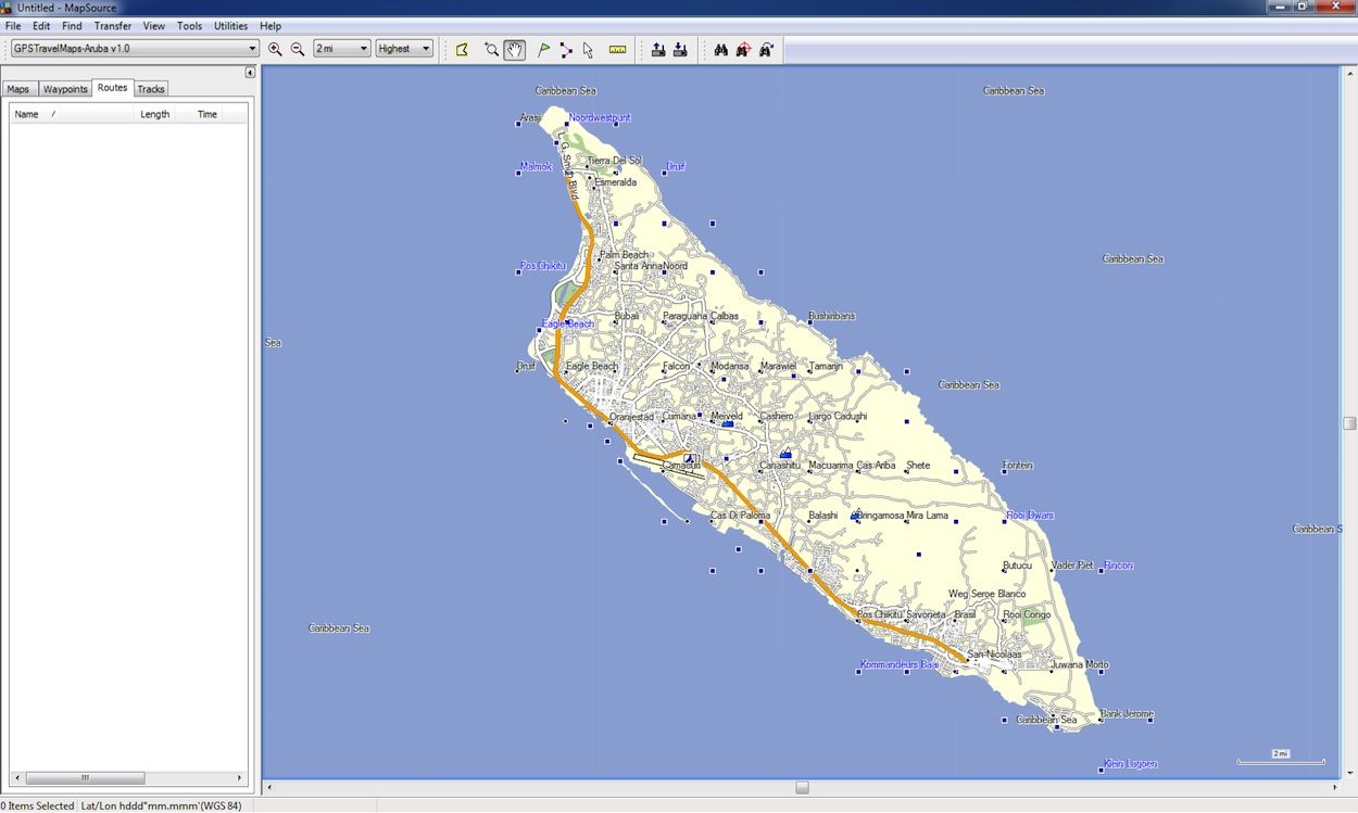Caribbean GPS Map