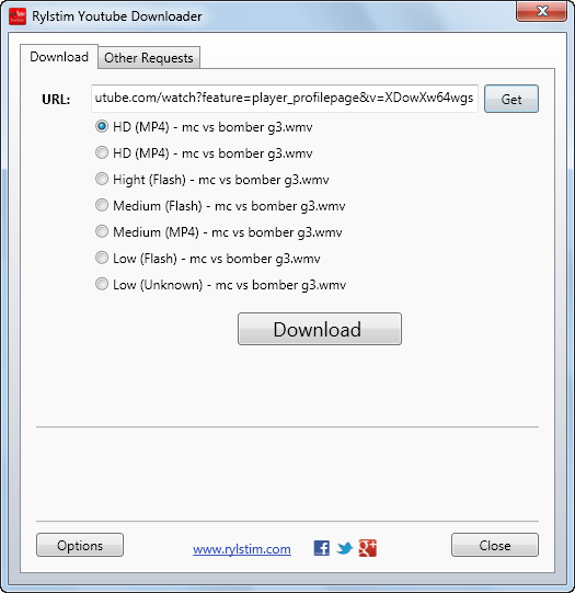 Downloadable Video Types