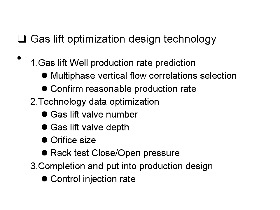 Gas Lift Technology Special Jobs in Oil Production