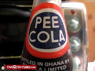 ghanaian pee cola bottle funny engrish product