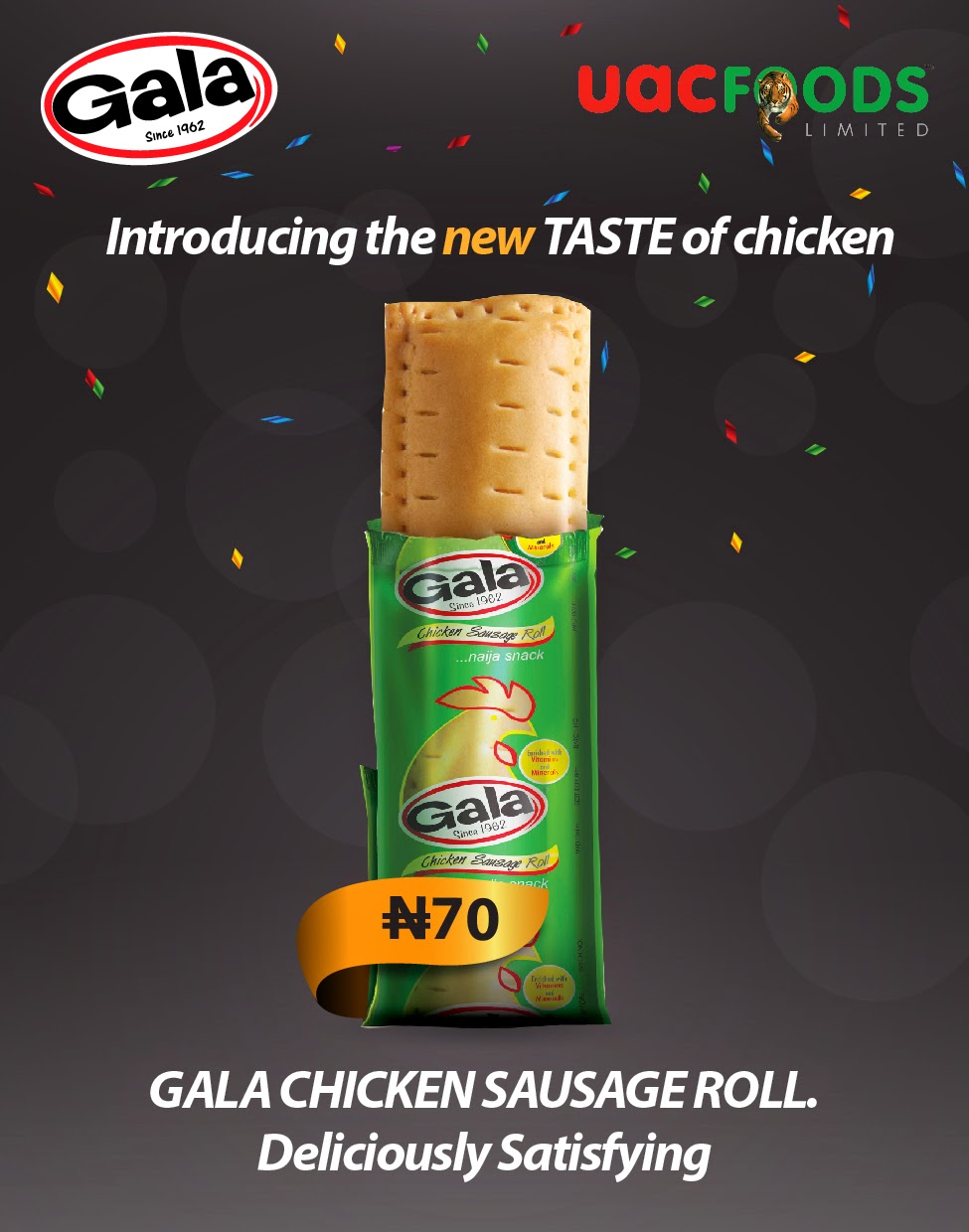 UAC FOODS INTRODUCES GALA CHICKEN SAUSAGE ROLL! SISIYEMMIE Nigerian