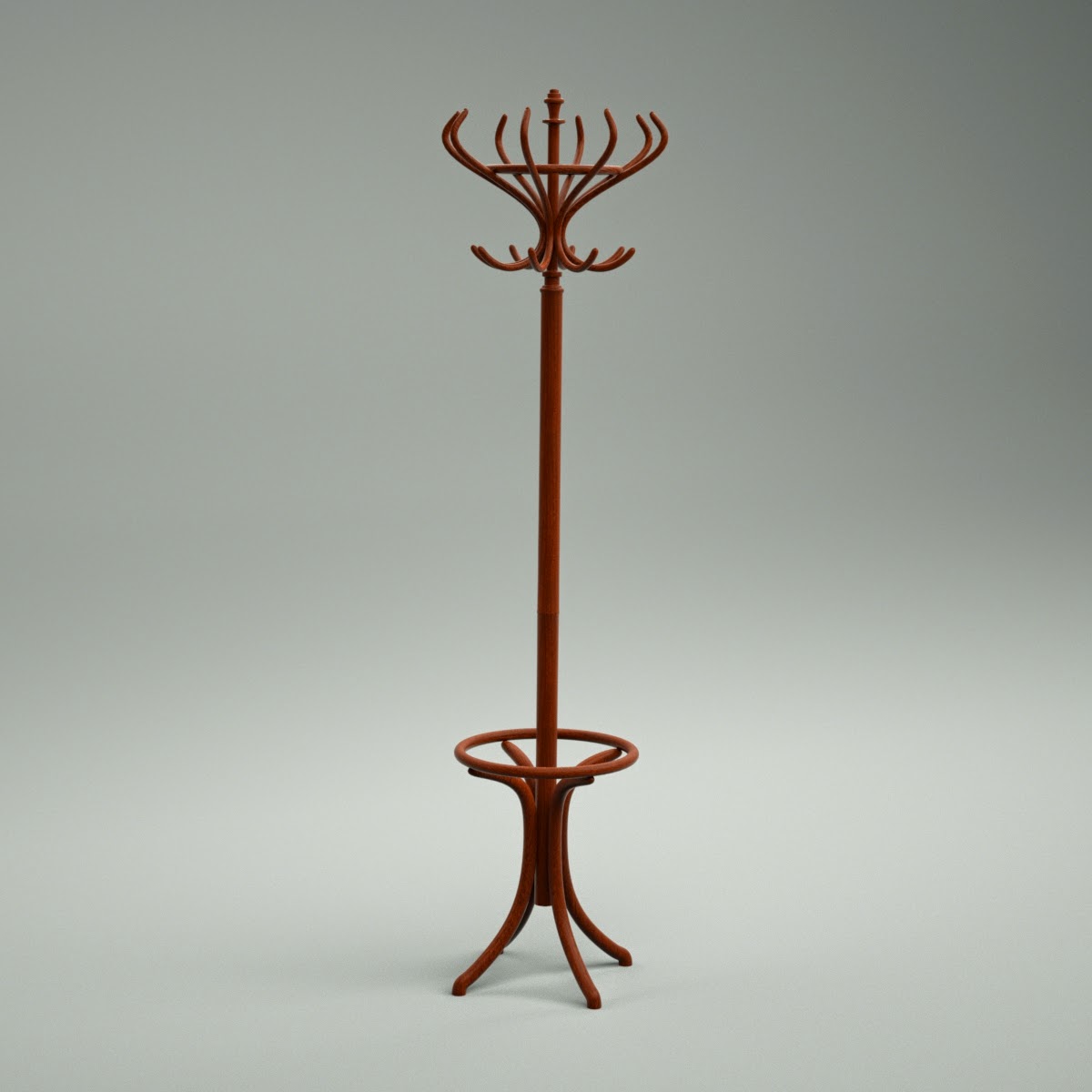 Stand Coat Rack 3D Model Download fbx obj dxf blend
