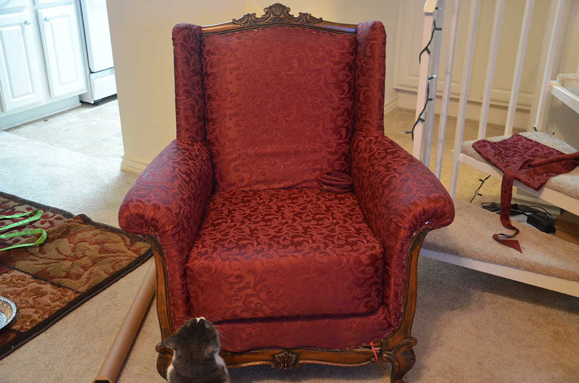 The Adventures of Mrs. Mayfield How to Reupholster an Antique Wingback