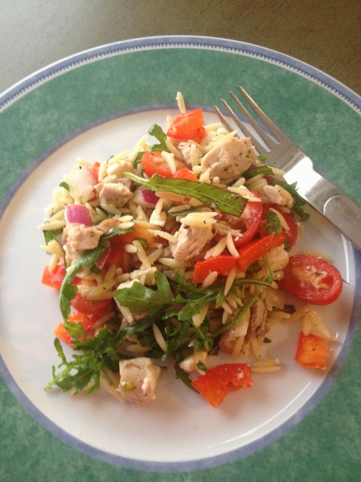 Al's Recipe Reviews ChickenOrzo Salad with Goat Cheese