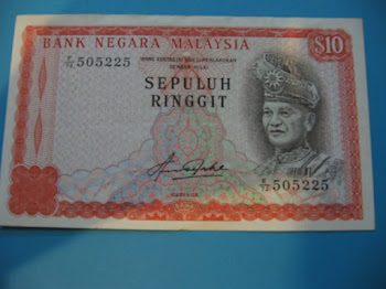 Old Ringgit Malaysia 10  - Front