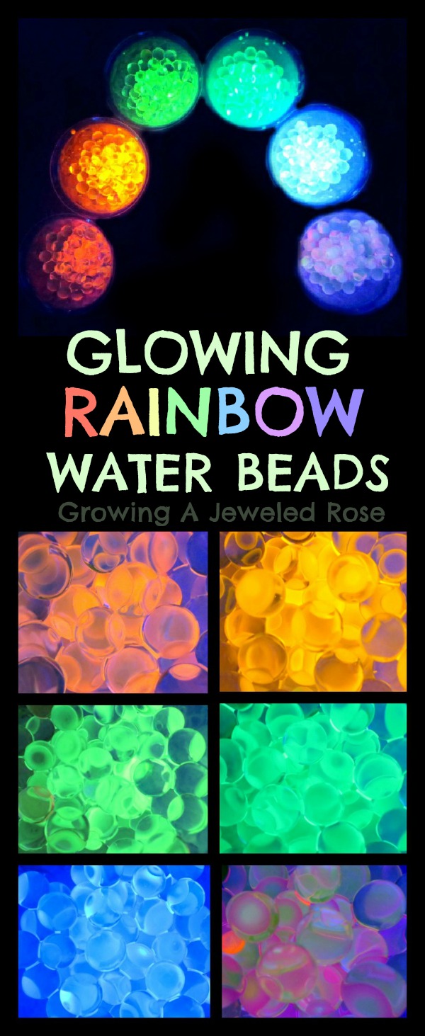 Glowing Rainbow Water Beads Growing A Jeweled Rose