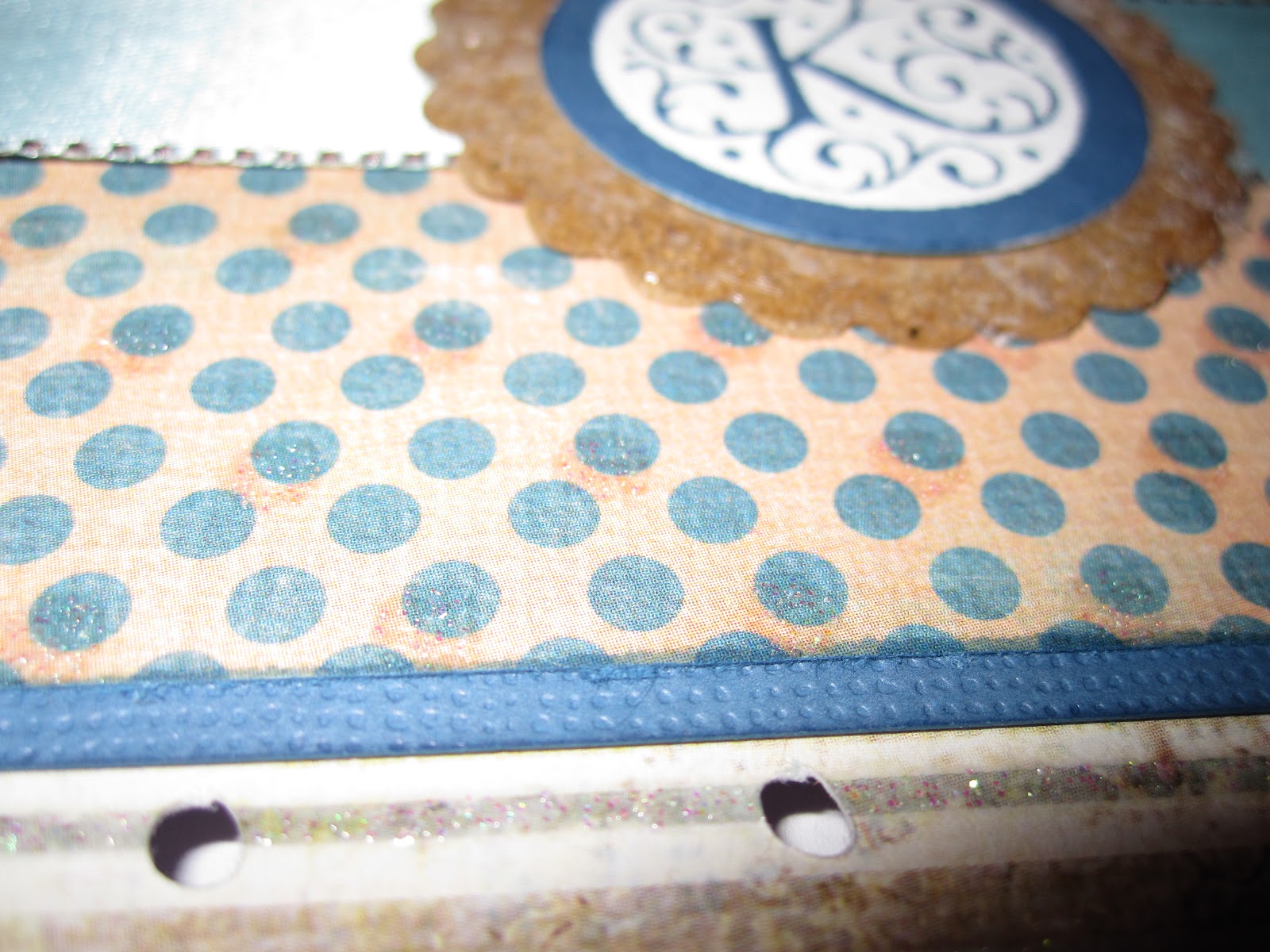 Another close up. See how the base of the card had little holes cut in