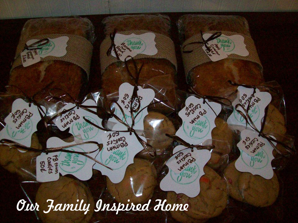 our family inspired home bake sale bake sale labels