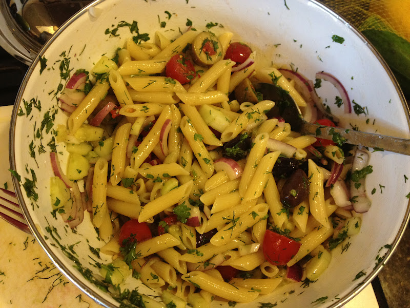 Pinkapotamus Peasant Pasta Salad