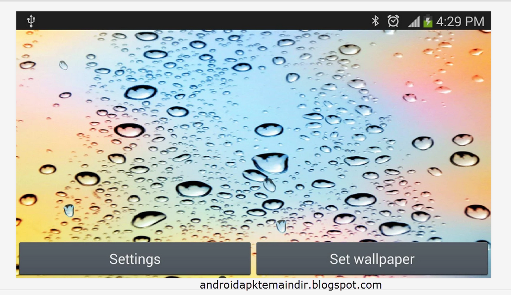 Android Apk İndir Ekranda Duvar Kağıdı Yağmur Apk İndir