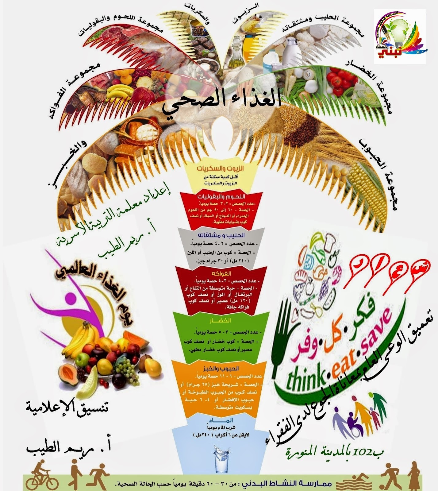 المنسقة الاعلامية ريم الطيب فعاليات يوم الغذاء العالمي