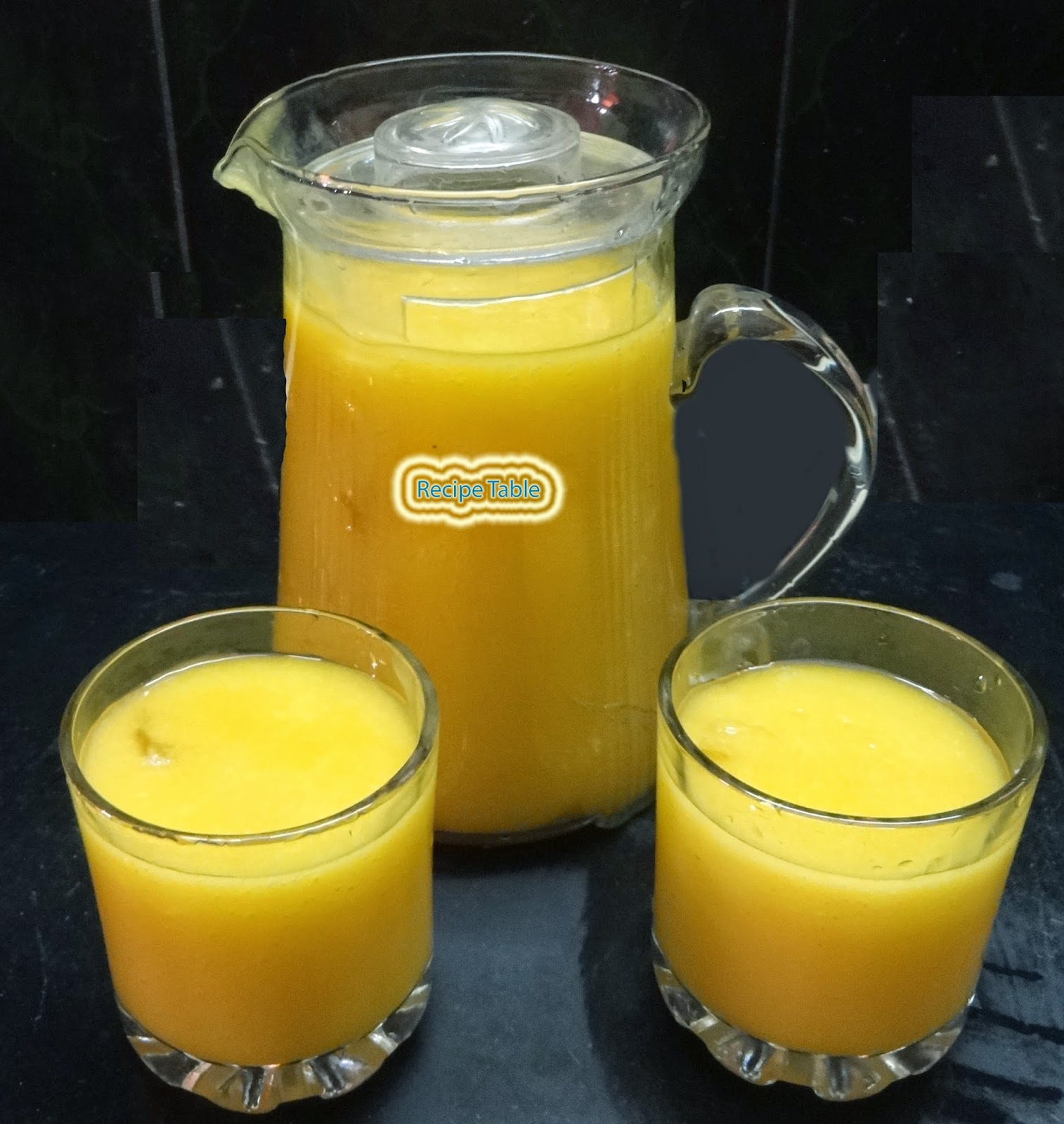 Mango Juice Recipe Recipe Table