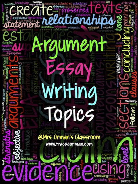 Argument Essay Writing Topics (or Claims)