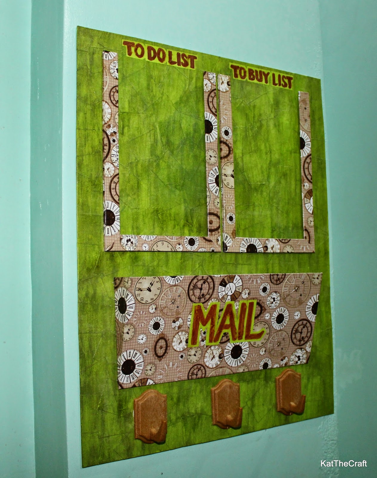 So Many Things to Do, So Little Time DIY Wall Organizer Mail Storage