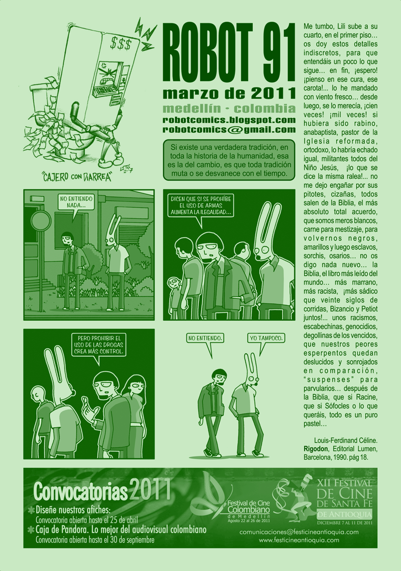 robot comics Edición noventa y uno y noventa y dos