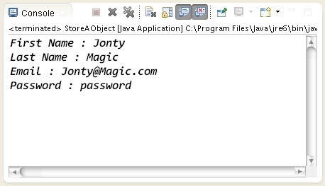 Java Program Using Serialization