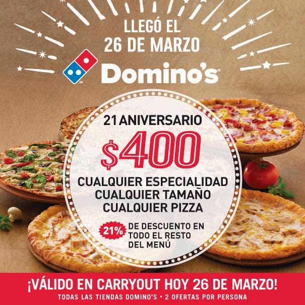 Promocioned Ofertas especial de Pizza en Dominos