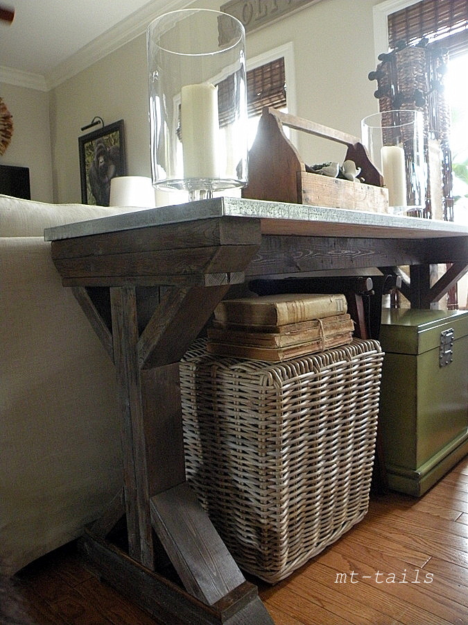 Oliver and Rust DIY xbase farmhouse console table