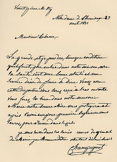 Carta de Champagnat