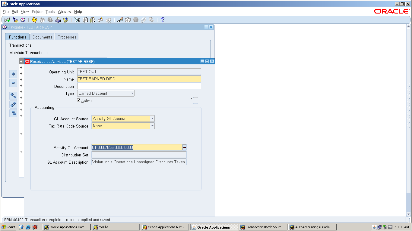 Use this type of activity to adjust a transaction if payment is received  after the discount period (determined by the transaction's payment terms).