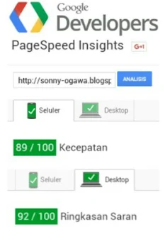 cara test kecepatan loading blog