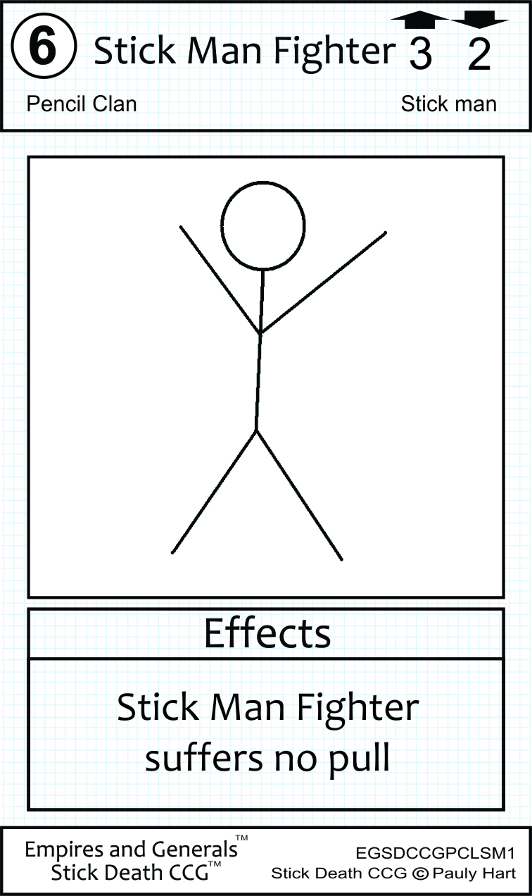Stick Death CCG Soldier Cards