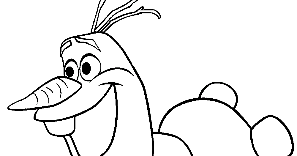 Printable Olaf Frozen Coloring Page