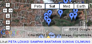 Peta Sampah Bantaran Ciliwung