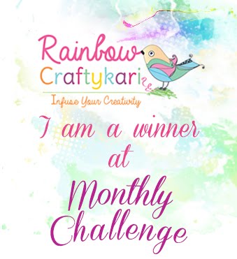 Winner of Rainbow Craftykari Challenge