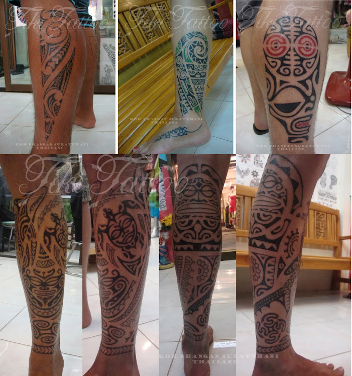 Maori Polinesian tattoo